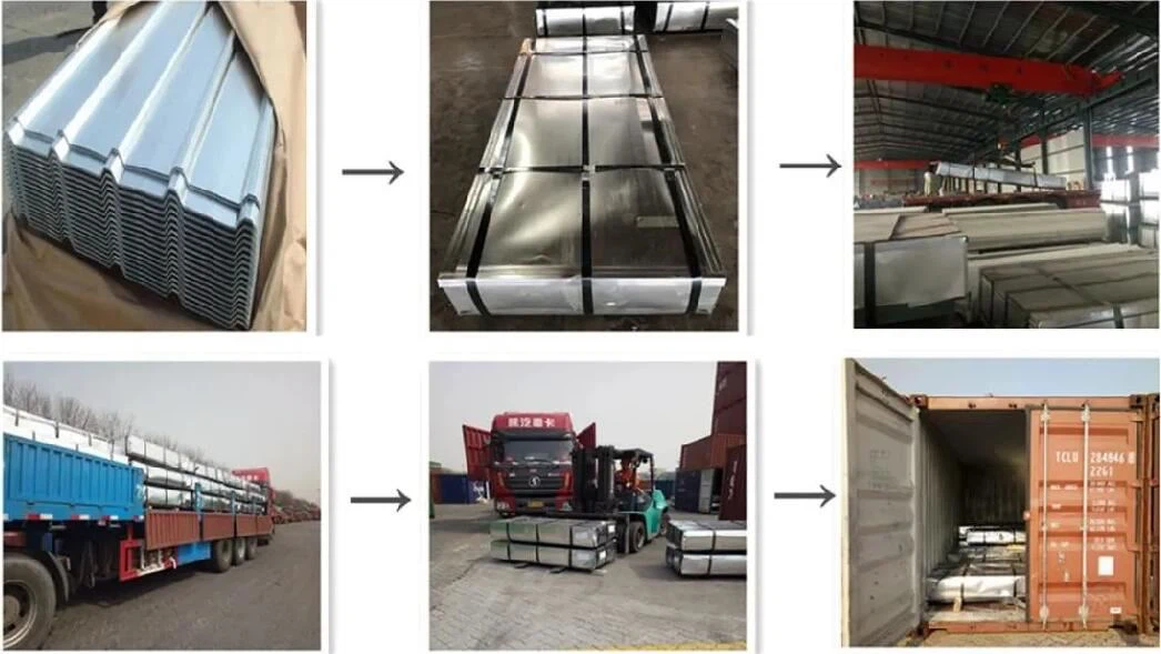 Prepainted Zinc Coated Corrugated Roofing Sheet packing