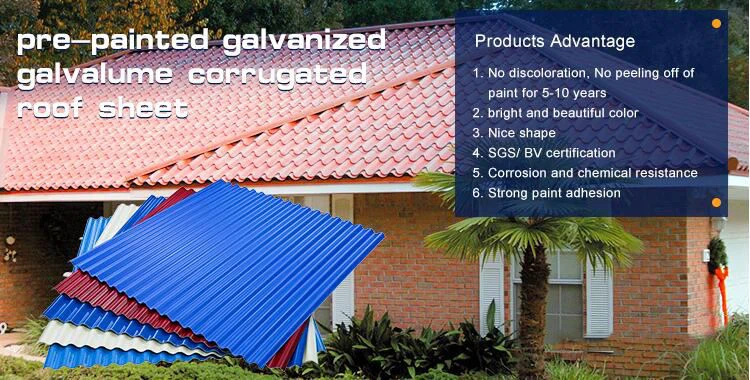 PPGL Prepainted Galvalume Steel Roofing Sheets