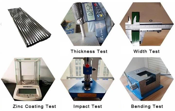 0.45 mm Thick Metal Roof Aluminum Zinc Sheet  TEST