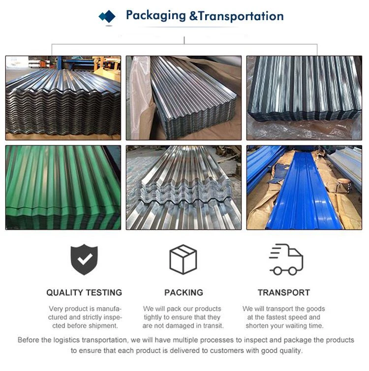 Zinc Aluminium Color Coated Corrugated Roof Sheet packing