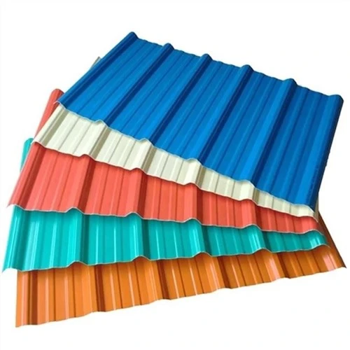 Hoja de techo corrugado con revestimiento de color
