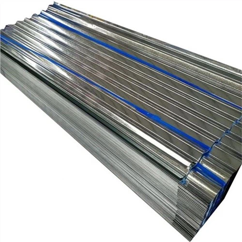 Hoja de techo de metal corrugado recubierto de zinc