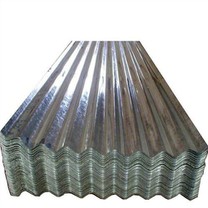 Lámina de cubierta corrugada recubierta de zinc